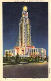 the state capitol at night baton rouge la art deco deco art deco society the state capitol at night baton rouge