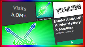 Roblox murder mystery x sandbox codes are an easy and free way to gain rewards in murder mystery x sandbox.to help you with these codes, we are giving the complete list of codes for roblox murder mystery x sandbox.not only i will provide you with the code list, but you will also learn how to use and redeem these codes step by step. Murder Mystery X Sandbox Trailer Youtube