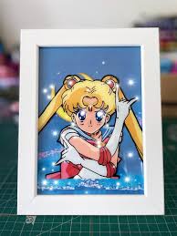 Violet evergarden anime anime canvas art anime canvas glass painting anime crafts art painting acrylic anime inspired mini canvas art cute canvas paintings. Had Fun Doing This Anime Glass Painting But On Plastic Sailormoon