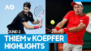 Besides dominik koepfer scores you can follow 2000+ tennis competitions from 70+ countries around the world on flashscore.com. Dominic Thiem Vs Dominik Koepfer Match Highlights 2r Australian Open 2021 Youtube