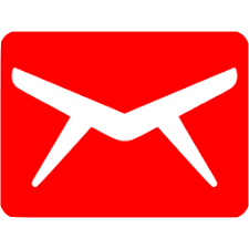 Red email 3 icon - Free red email icons
