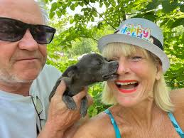 My Bear and Me I'm 62 he's going to be 52 in dog years lol!