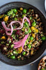 Jeweled Grains With Broccoli Peas And Red Onion Recipe Recipe Red Onion Recipes How To Cook Quinoa Onion Recipes