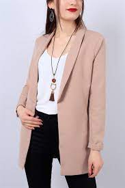 54 95 Tl Vizon Bayan Blazer Ceket 13599b Modamizbir Stil Kiyafetler Blazer Ceket Tarz Moda
