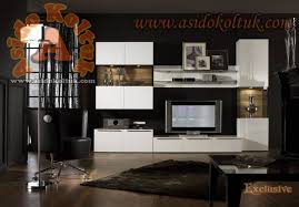 Lake beyaz / teak • 46 inç televizyonlara kadar kullanım alanı sağlamaktadır. Modern Tv Unitesi Beyaz Lake Rafli Dolapli