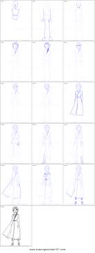 How To Draw Elsa From Frozen 2 Printable Drawing Sheet By Drawingtutorials101 Com In 2020 How To Draw Elsa Drawing Sheet Elsa Drawing
