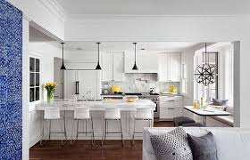 Use Yellow Decorative Accents All Throughout The Kitchen Area Small Apartment Kitchen Classy Kitchen White Kitchen Design