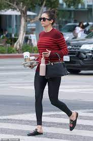 Nina dobrev is known for starring as elena gilbert in the vampire diaries.she portrayed this role for six seasons before leaving to pursue other projects. Nina Dobrev Goes Casual Cool In Striped Sweater As She Grabs Two Cups Of Coffee In Los Angeles Daily Mail Online