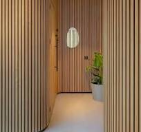 3d Print Flexibele Gebogen Akupanel Houten Mdf Lamellen Wandpanelen  Geluiddicht Paneel Pvc Lamellen Akoestisch Paneel Voor Wand En Plafond