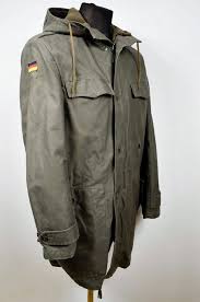 Authentic German Army Olive Parka Military Coat Jacket