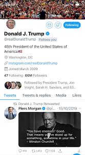 The latest tweets from @piersmorgan Piers Morgan On Twitter Breaking My First Presidential Retweet Since I Identified As A Two Spirit Penguin