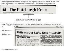 How To Cite A Newspaper Article In Mla Easybib Citations