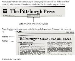 Citing newspaper articles in print. How To Cite A Newspaper Article In Mla Easybib Citations