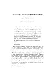 So, what should writers do to attract a reader? Pdf The Formal Models For The Socratic Method