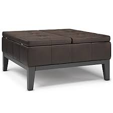 Sierra luxury ottoman box upholstered footstool bench plush velvet upholstered coffee table, end table & storage box. Dover 36 Wide Contemporary Square Coffee Table Storage Ottoman Ashley Furniture Homestore