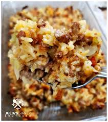 In a food processor, process chicken livers and andouille until smooth. Sausage And Rice Casserole Julias Simply Southern
