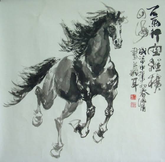 Mga resulta ng larawan para sa Galloping horse Chinese paintings"