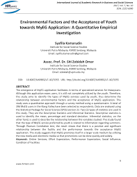 Estudiar un máster en la upm, la mejor opción. Pdf Environmental Factors And The Acceptance Of Youth Towards Myeg Application A Quantitative Empirical Investigation