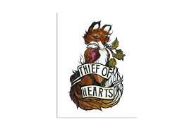 THIEF OF HEARTS - PRINT – Black Feather Arts & Crafts