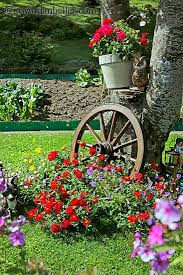 Wagon Wheel And Flowers 2 Flowers Plants Wagon Wheel
