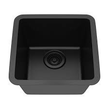 Kitchen sink quartz composite sink. Lexicon Platinum Quartz Composite Kitchen Sink Lp 1515 Black Small Single Bowl Single Bowl Tools Home Improvement Mhiberlin De