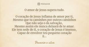 O Amor De Jesus Supera Tudo O Coracao Devanir V Silva