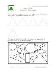 Triangle Worksheet Triangle Worksheet Shape Worksheets For Preschool Kindergarten Reading Worksheets