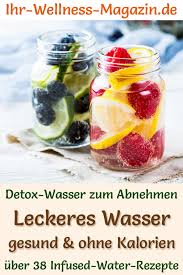 Da die leinsamen sehr viel flüssigkeit binden, sollte dann auch etwas mehr milch oder wasser verwendet. 40 Rezepte Fur Infused Water Gesundes Detox Wasser Zum Abnehmen