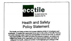 What is an occupational health and safety (oh&s) policy? Ecotile Health And Safety Policy Statement Ecotile De