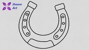 Draw with me a horseshoe and learn how to draw st. How To Draw A Horseshoe For Beginners Shaem Art Youtube