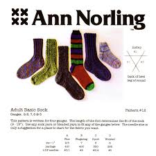 This video will be teaching the basics of knitting a sock. Amazon Com Ann Norling Adult Basic Socks Knitting Pattern For 3 Gauges Pattern No 12 Books