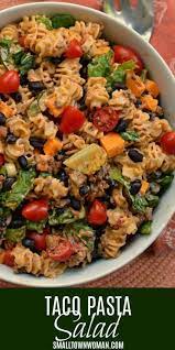 Easy Taco Pasta Salad Taco Pasta Salad Pasta Salad Taco Recipe Summer Pa Summer Pasta Salads Taco Pasta Pasta Salad Recipes Pasta Recipes