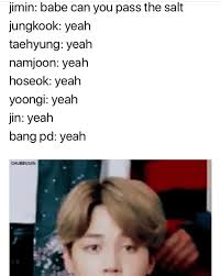 Yes We Stan Jimin To Everyone Bts Memes Bts Imagine Bts Funny