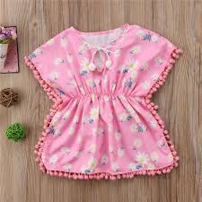 Baby Girl Tassel Beach Dress Kids Fashion Baby Girl Dress Rash Guard Swimwear