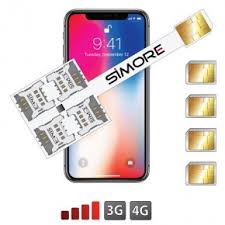Align ruler over sim card with bold guide lines and draw cut lines on sim card. Iphone X Quadruple Dual Sim Adapter Speed X Four X Multi Sim Cards With Protective Case 4g Lte 3g Compatible Simore Com