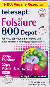 Tetesept Folsaure 800 Depot Mini Tabletten 60 St Dm At