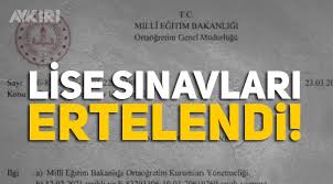Meb liselerde yüz yüze sınav olacak mı? Lise Sinavlari Ertelendi Mi Milli Egitim Bakani Ziya Selcuk Tan Liselere Genelge Egitim Aykiri Haber Sitesi