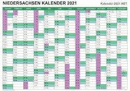 Mit einem klick die termine weiterer jahre und bundesländer. Ferien Niedersachsen 2021 Ferienkalender Ubersicht