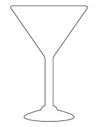 Free Shape And Object Patterns For Crafts Stencils And More Page 16 Glass Stencil Pattern Martini