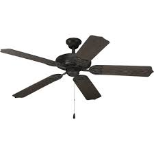 This small ceiling fan without light is known for its whisper quiet operation and providing optimal air circulation. Progress Lighting Airpro 52 In Indoor Or Outdoor Forged Black Ceiling Fan P2502 80 The Home Depot