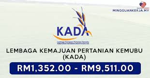 Peruntukan lembaga kemajuan pertanian kemubu (kada) dipotong daripada rm78 juta kepada rm75 juta. Minima Spm Layak Mohon Pelbagai Jawatan Kosong Terkini Lembaga Kemajuan Pertanian Kemubu Kada Mohon Sebelum 28 Oktober 2020