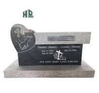 Serp Top Granite Headstones - Modern Design, Custom Shapes