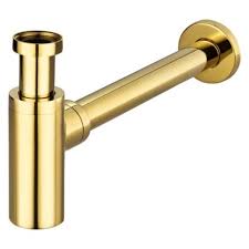 Siphon Lavabo Droit Luxe Laiton Pour Vasque Et Lavabo Heuteur Reglable 299mldo