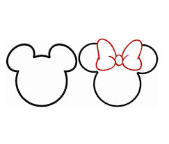 Minnie Mickey Applique Design Mickey Mouse Silhouette Minnie Mouse Silhouette Minnie Mouse Template