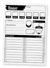 Knave 2e Character Sheet (unofficial) by Lazarus