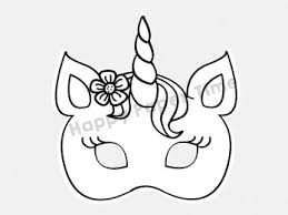 Unicorn printable coloring sheets pages hard pdf pictures colouring thor selena gomez online dragonfly. Unicorn Mask Printable For Coloring Paper Craft By Happy Paper Time
