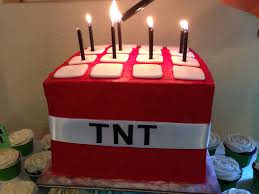 So i thought i'd make a quick minecraft tnt cake to show my enthusiasm for the game. Minecraft Tnt Cake Birthday Cake Kids Minecraft Birthday Minecraft Cake