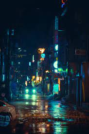 Cyberpunk Night Rain Street Photography In Hongdae Area Seoul South Korea Rain Street Night Street Photography Night Rain