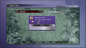 You need to capture 10 of every monster and beat all the other monsters that have been . Final Fantasy X Monster Arena Fiends Nemesis Jegged Com