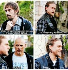 26 Of The Funniest Moments From Sons Of Anarchy Sons Of Anarchy Sons Of Anarchy Characters Sons Of Anachary